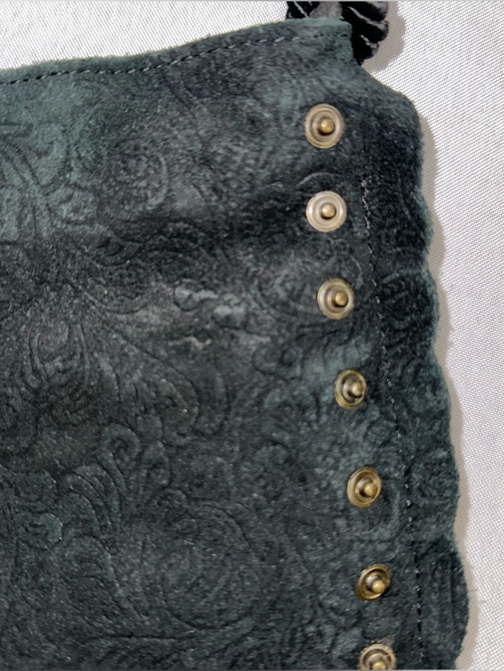 Olsen Europe Leather Tooled Crossbody Purse Festival Western Country Sturdy - Picture 4 of 11